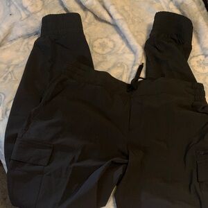 Black Cargo Jogger Pants